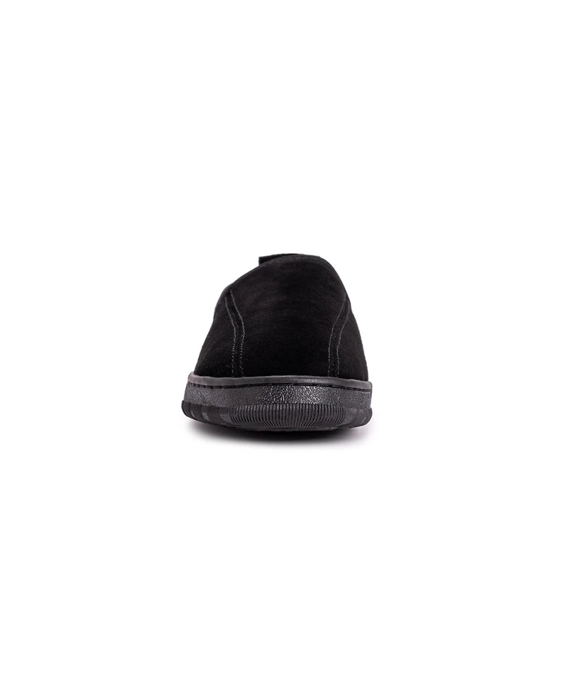 Muk Luks Men's Eric Genuine Suede Slip On Slippers