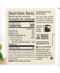 Sunwarrior Harvest Psyllium Husk Powder 330 Gram