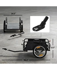 Soozier Bike Cargo Trailer with Quick Release 16" Wheels
