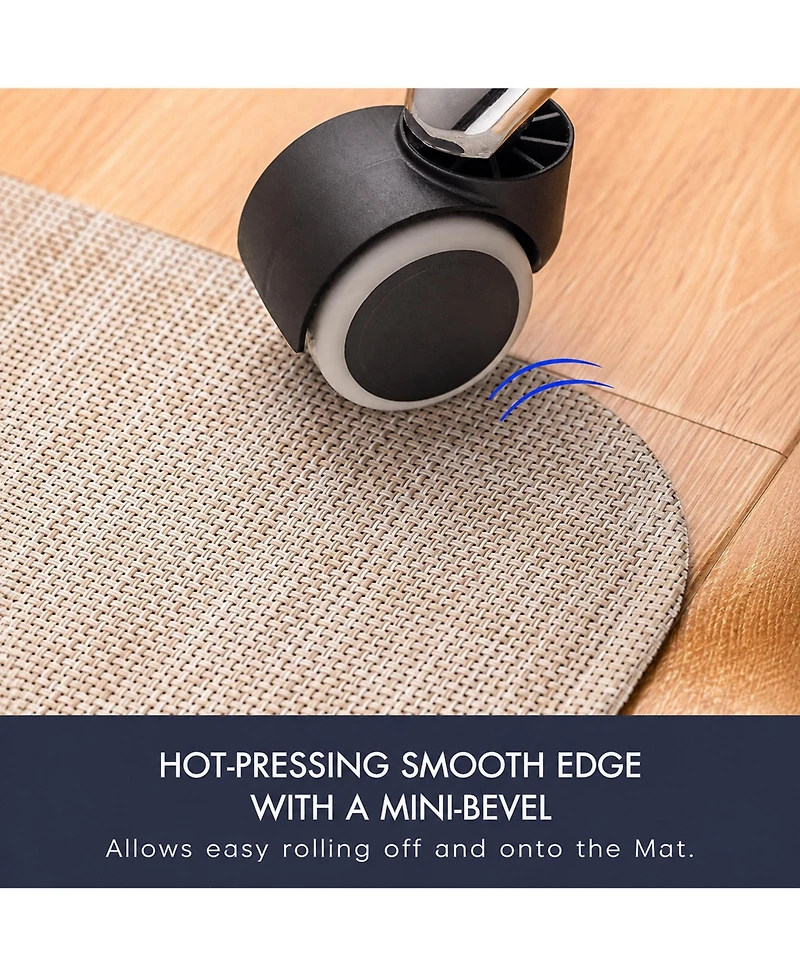 Danrong Heavy Duty Non Slip Office Chair Mat For Hardwood Floors Smooth Silent Glide Protector
