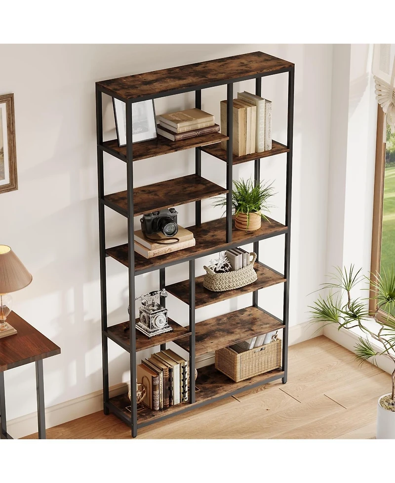 Tribesigns 8-Tier 79 Inch Tall Bookshelf