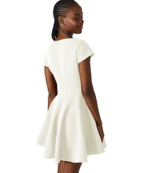 Steve Madden Women's Boat Neck Short Dress