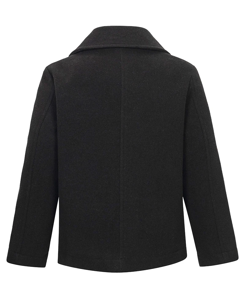 S Rothschild & Co Boys' 8-20 Classic Double Breasted Button Front Coat