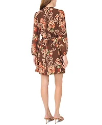 Msk Women's Floral-Print Ruffle Dress