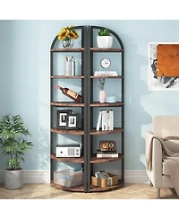 Tribesigns 6-Tier 71" Tall Corner Bookshelf