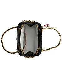 Coach Quilted Leather Jade Drawstring Mini Crossbody Handbag