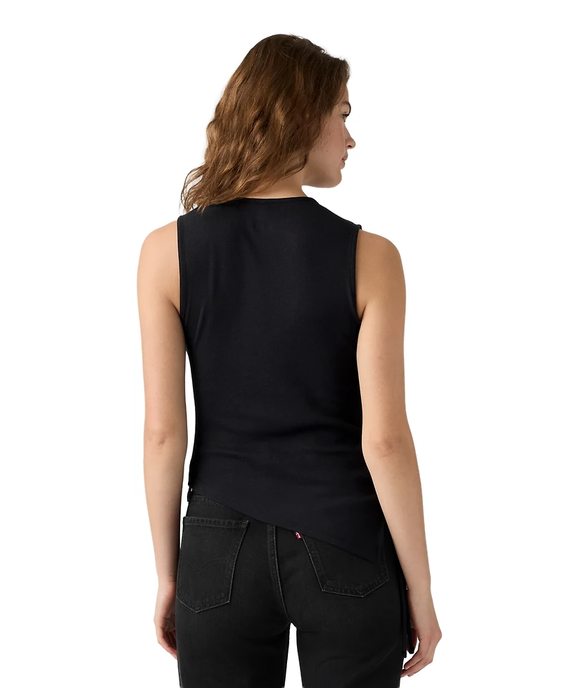 Levi's Women's Alila Asymmetrical Ribbed-Knit Tank Top