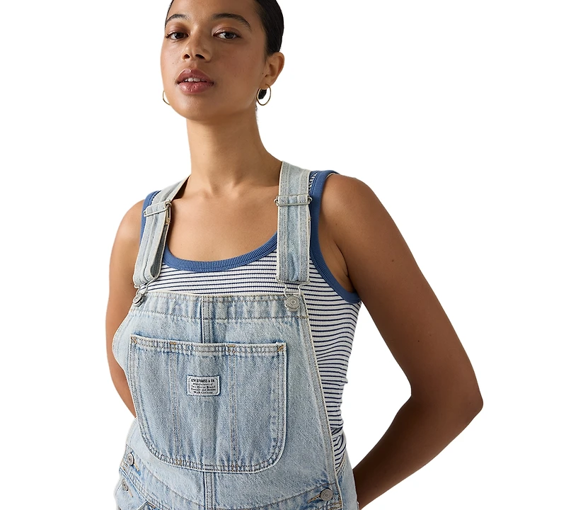 Levi's Women's Utility Overall H226 Wide-Leg Denim Overalls