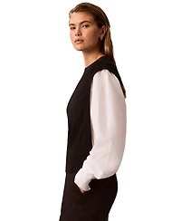 Calvin Klein Women's Crewneck Long-Sleeve Sweater