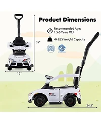 Sugift 3-in-1 Foot-to-Floor Ride-On Car, Ages 18-30 Months