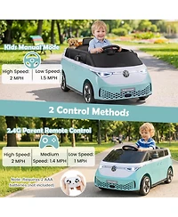 Hongge Kids Electric Ride On Bus with Music and Led Headlights
