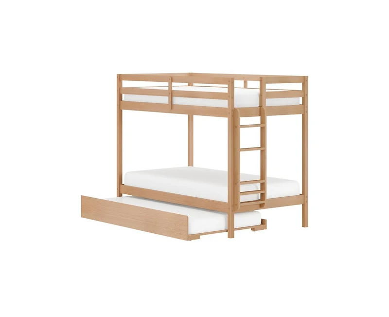 Grain & Grove Bear Plywood Twin/Twin with Trundle