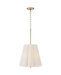 Possini Euro Design Possini Euro Adama 15 3/4" Satin Brass 3-Light Shade Pendant Light