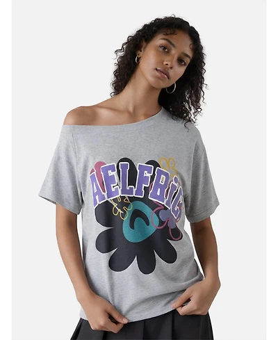 Aelfric Eden Women's Flower Off-The-Shoulder Tee
