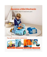 Hongge Mechanic Engine Repair Electric Screwdriver 60-Piece Playset, Ages 3+