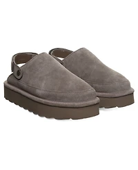 Bearpaw Women's Brooke Platform Suede Slip-On Clogs