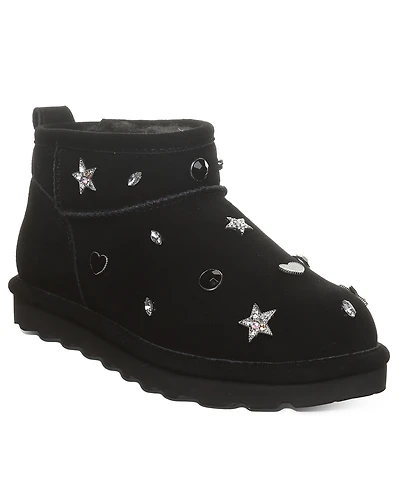 Bearpaw Women's Shorty Nova Studded Pull-On Ankle Booties