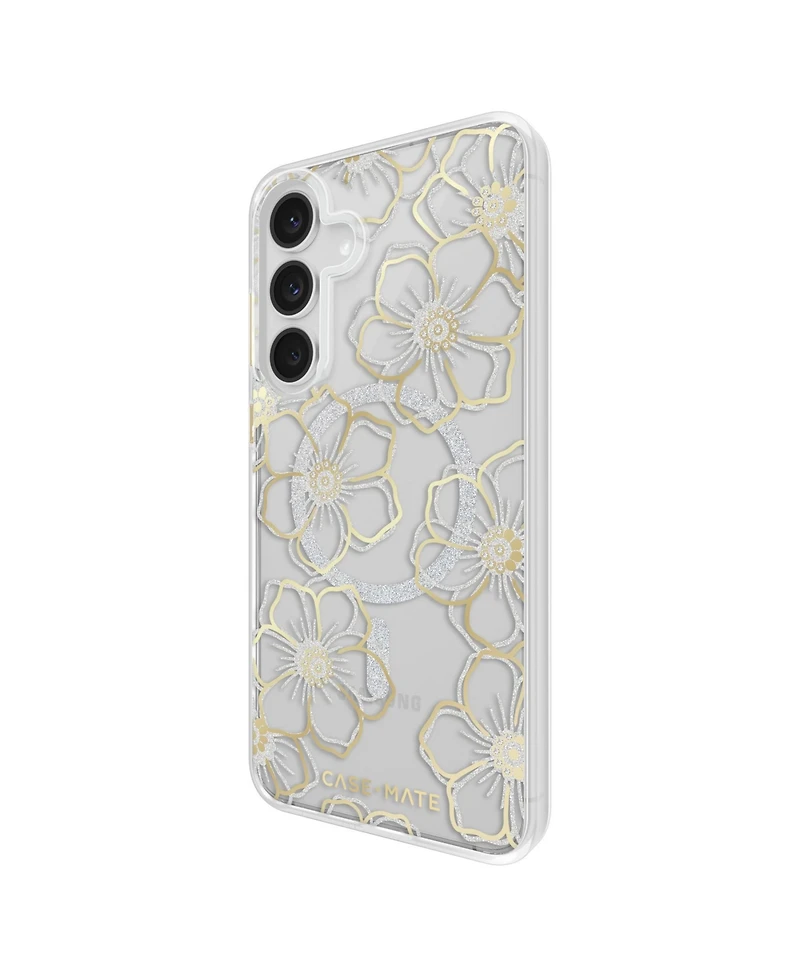 Case-Mate Floral Gems Magnetic Phone Case for Samsung Galaxy S25 Fe