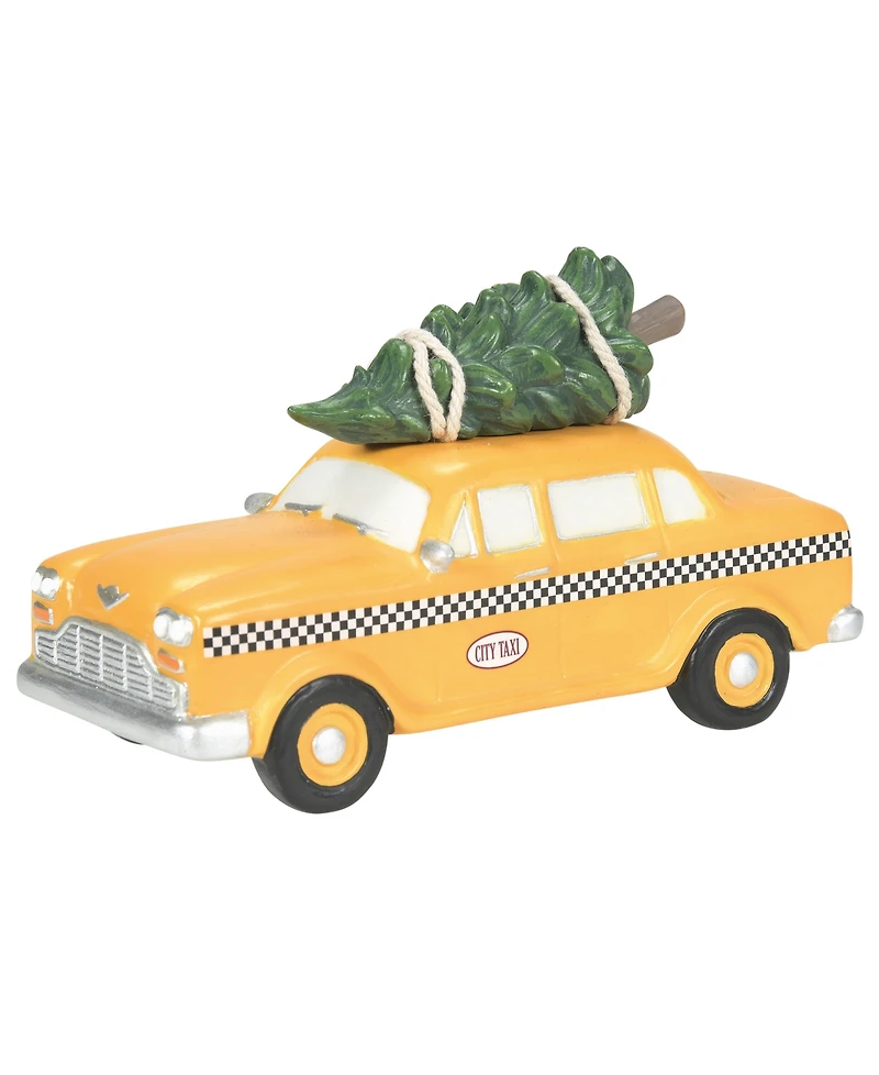 Department 56 Christmas in the City Hailing Christmas Cab Figure