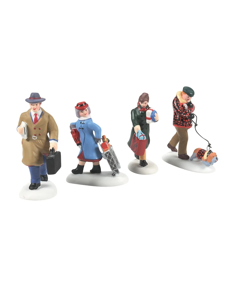 Department 56 Busy City Sidewalks Figures, Set of 4