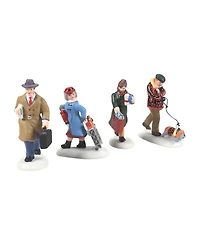 Department 56 Busy City Sidewalks Figures, Set of 4
