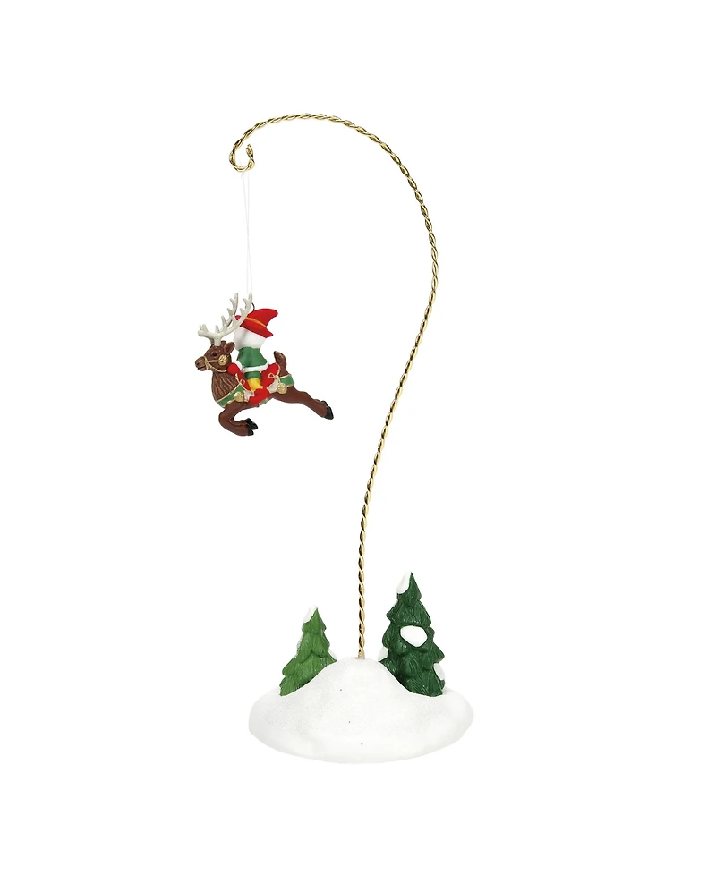 Department 56 North Pole Village Elf Testflight Aerial, Set of 2