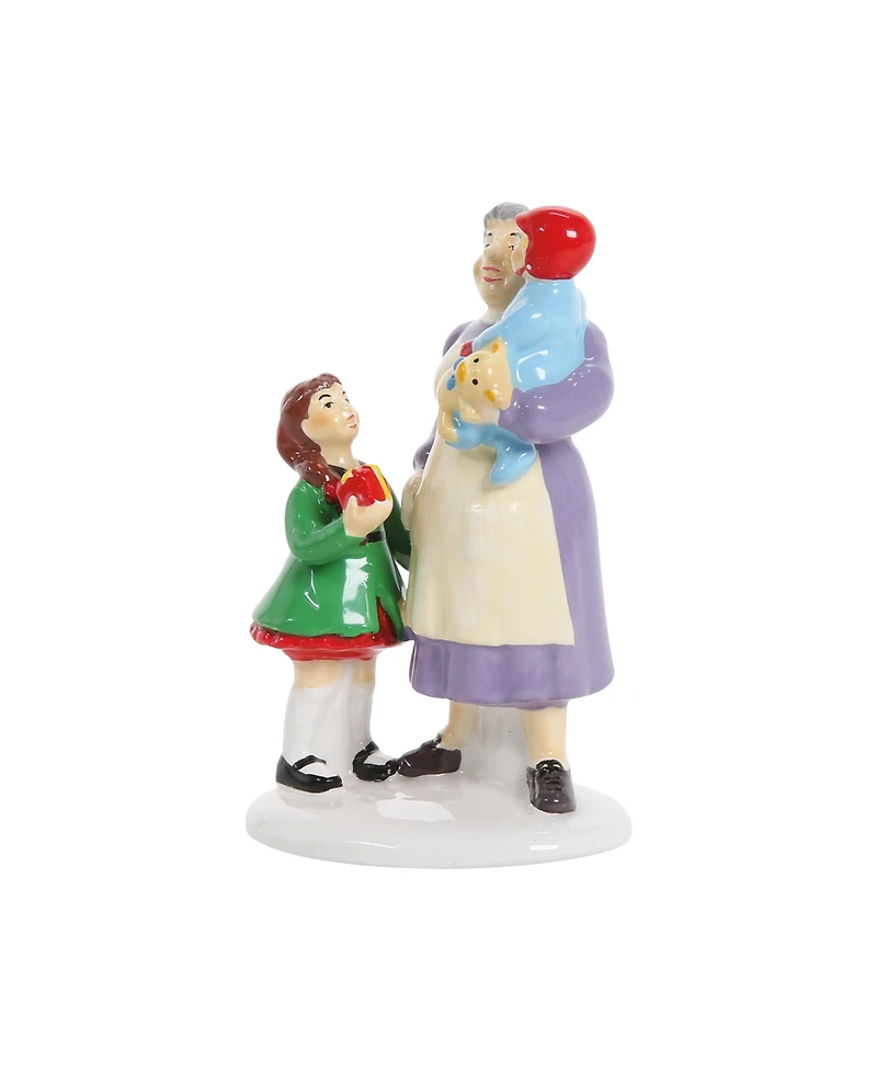 Department 56 Snow Village Grandma's Favorite Present Figure