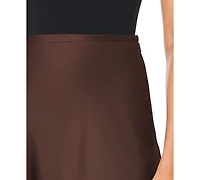 1.state Women's Bias-Cut High-Waisted A-Line Satin Maxi Skirt