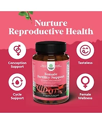 Nature's Craft Women's Fertility Supplement Prenatal Multivitamins,Choline Inositol Folate Chasteberry CoQ10 Blend,Promote Faster Conception,180 Count