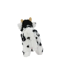 Mighty Jr Farm Cow 2 Pack , Durable Plush Squeaky Dog Toy