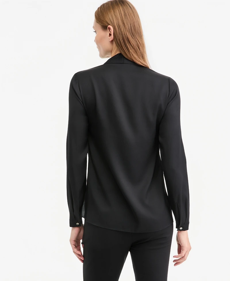 Kobi Halperin Women's Nellie Long-Sleeve V-Neck Silk-Blend Blouse