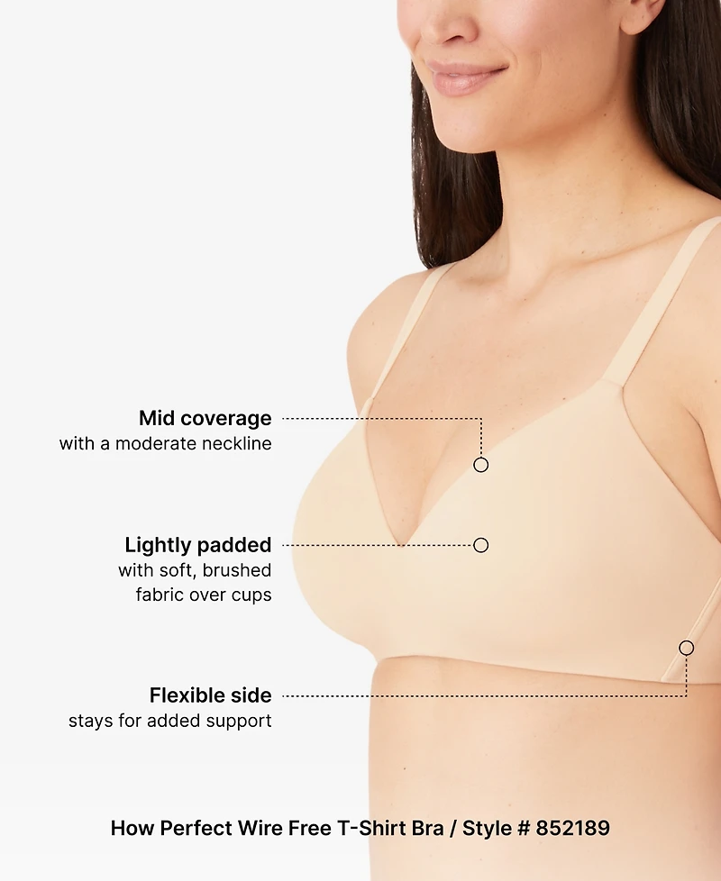 Wacoal Women's How Perfect Soft Cup Bra 852189