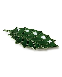 Certified International Festive Blooms Holly Plates, Set of 4