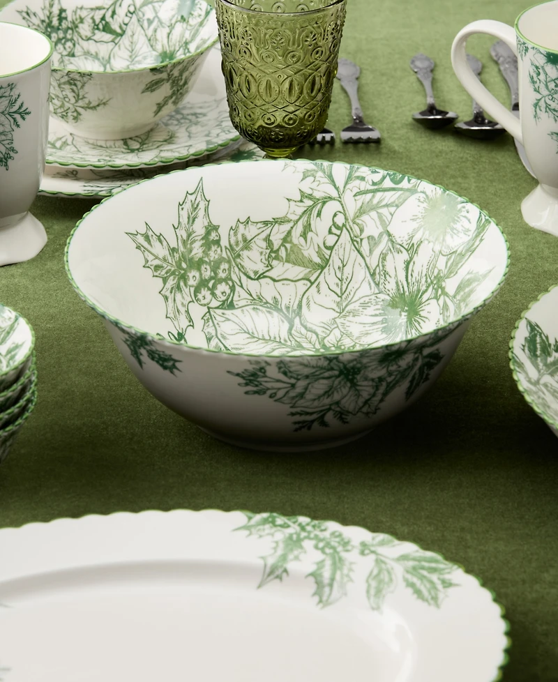 Certified International Winter Evergreen Deep Bowl