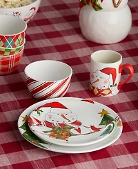 Certified International Snowman Delight 16-Piece Dinnerware Set, Service For 4