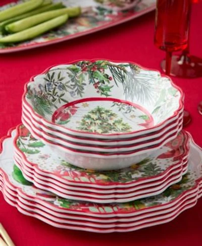 Certified International Santas Delivery Melamine Dinnerware Set