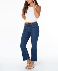 Celebrity Pink Juniors' Mid-Rise Cropped Kick-Flare Jeans