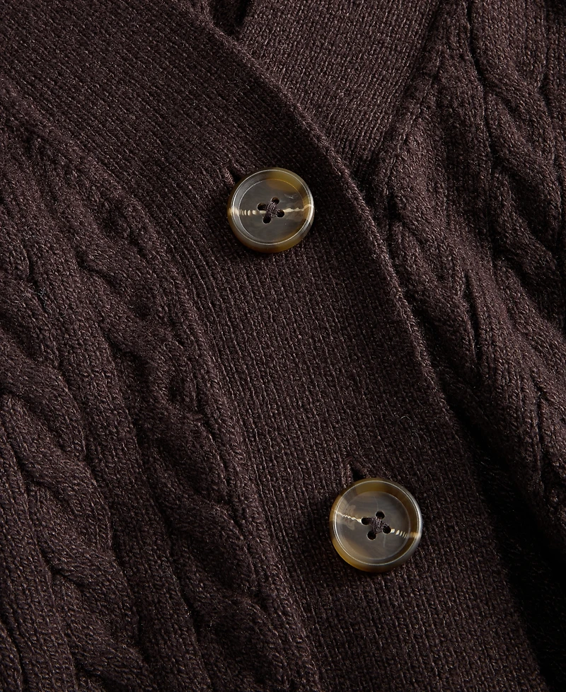 On 34th Women's Cable-Knit 3 Button V-Neck Cardigan, Macy's Exclusive