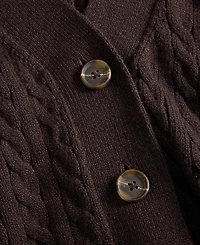 On 34th Women's Cable-Knit 3 Button V-Neck Cardigan, Macy's Exclusive