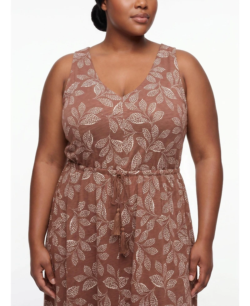 Torrid Plus Belle Isle Cinched-Waist Maxi Sundress
