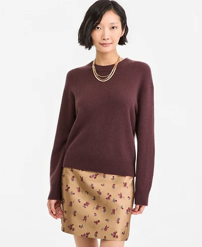 On 34th Women's Cashmere Crewneck Relaxed-Fit Sweater, Macy's Exclusive