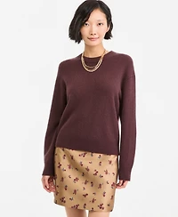 On 34th Women's Cashmere Crewneck Relaxed-Fit Sweater, Macy's Exclusive