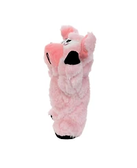 Mighty Jr Angry Animals Pig 2 Pack, Durable Plush Squeaky Dog Toy
