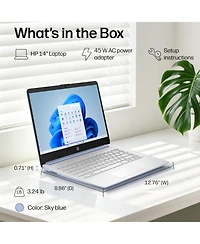 Hp Essential Hd Laptop, Intel N-Series N150, Intel Graphics, 4GB Ram, 128GB eMMC, Wi-Fi 6, Windows 11 Home