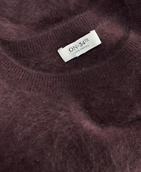 On 34th Women's Cropped Brushed Crewneck Cashmere Shrunken Sweater, Macy's Exclusive