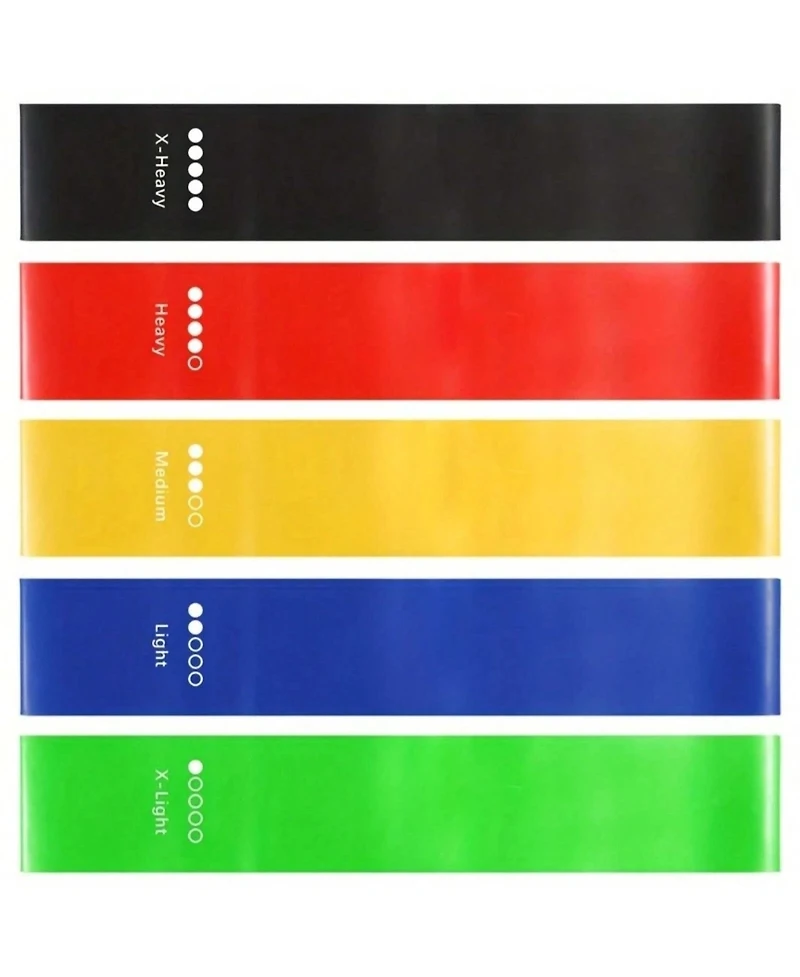 Sevorley Loop Resistance Bands Set, 5-Pack Tpe Exercise Bands with 5 Resistance Levels for Fitness, Yoga and Strength Training