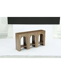 Tribesigns Solid Wood Console Table with Storage, Entryway Table