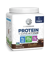 Sunwarrior Warrior Blend Protein Powder with Naturally Occurring Amino Acids and BCAAs, Coconut Cream Flavor, 14 Servings