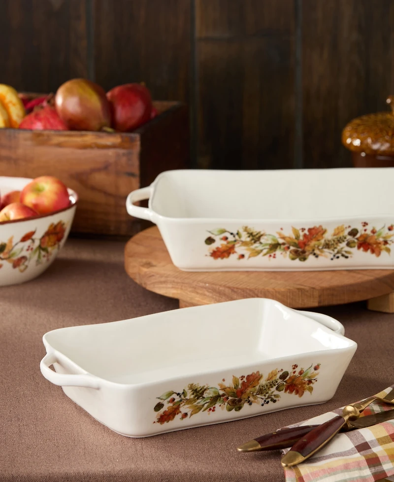 Certified International Autumn Meadows Medium Rectangular Baker