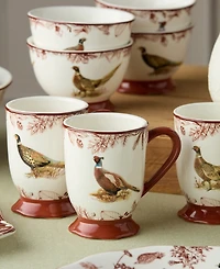 Certified International Pheasant Grove Mugs, Set of 4